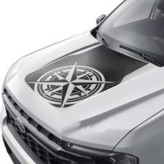 Ford Maverick Hood Scoop Decal Kit – Matte Vinyl Wrap Overlay (2022–2023)
