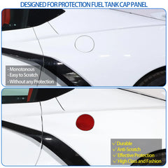 Red Carbon Fiber Fuel Cap Reflector Trim for Chevrolet Corvette C8 (2020–2026) | Acrylic Exterior