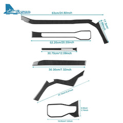 Real Soft Carbon Fiber Interior Trim for Ford Mustang GT / Dark Horse / EcoBoost (2024-2025)