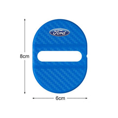 Door Lock Cover Anti-Rust Latch Protector Stickers for Ford Mustang / Bronco / Focus | 4-Piece