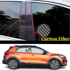 For Kia Stonic/KX1 2017 2018 2019 2020-2024 Car TPU/Glossy Mirror Pillar Post Cover Door Trim Window Molding Sticker Accessories