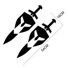 Shield & Sword Bed Side Decal for Jeep Gladiator JT | Vinyl Trunk Graphic Sticker