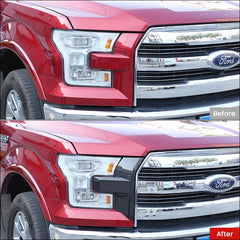 BAWA Front Headlight Grille Light Lamp Eyelid Eyebrow Decoration Stickers For Ford F150 2015-2020 Car Exterior Accessories
