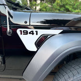 1941 Fender Vent Vinyl Sticker for Jeep Wrangler JL / Gladiator JT (2018+) | Heritage Decal