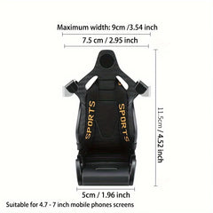 Carbon Fiber Racing Seat Car Phone Mount – Air Vent GPS Holder