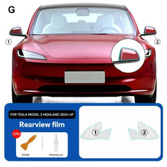 Precut PPF for Tesla Model 3 Highland (2024–2025) | TPU Headlight, Mirror & Door Handle Protection
