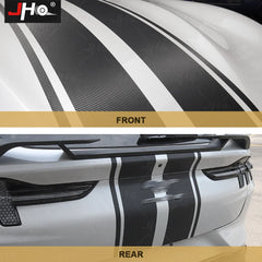 Ford Mustang Mach-E Hood & Body Stripe Decal Kit – 3D Carbon Fiber Vinyl (2021–2023)