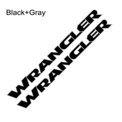 Jeep Wrangler Hood & Door Vinyl Decal – Engine Cover Bonnet Sticker | JK, JL, TJ, YJ, Unlimited, Sahara | 13 Colors