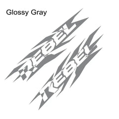 HEMI Door Side Graphic Decal for Dodge RAM 1500 / 2500 / 3500 Rebel | 2-Piece Vinyl Sticker
