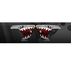 Shark Soldier Hood, Side & Fender Vent Decal | Precut Vinyl Wrap Graphic Kit