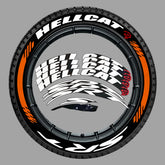 SRT 3D Rubber Permanent Tire Lettering Sticker | Universal Wheel Tuning