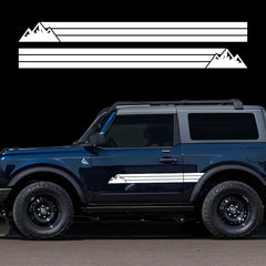 Door Side Decal Lettering Kit for Ford Bronco | Waterproof PVC Vinyl Wrap Graphics