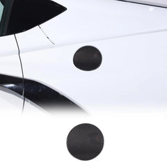 Red Carbon Fiber Fuel Cap Reflector Trim for Chevrolet Corvette C8 (2020–2026) | Acrylic Exterior
