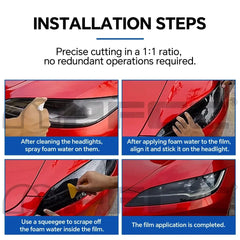 Precut PPF for Tesla Model 3 (2020–2023) | TPU Headlight, Mirror, Door Handle & Tail Light Film