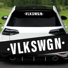 VLKSWGN Front Windshield & Rear Window Decal for VW Golf MK6 / MK7 / R / GTI | Vinyl Sticker