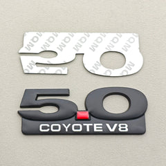 3D Metal 5.0 COYOTE V8 Badge | Grille, Trunk & Fender Emblem for Ford Mustang