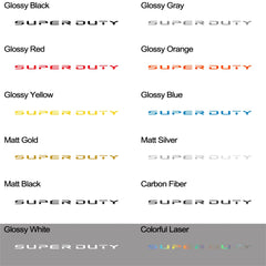 Tail Box Label Decal for Ford Super Duty F-250 / F-350 (2017–2021) | Pickup Vinyl Sticker