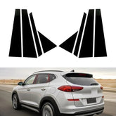 Glossy Black Pillar Post Window Trim for Hyundai Tucson TL (2016–2021) | Door Column Cover