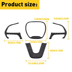 Steering Wheel Decoration Cover Trim Sticker for Dodge Challenger / Charger / Durango | OXILAM