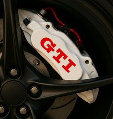 Volkswagen GTI Brake Caliper Decals – Universal Fit | Set of 8 (3" to 6")