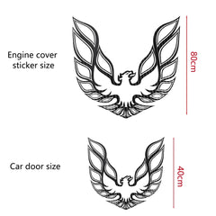 Engine Cover & Door Emblem Decal for Pontiac Firebird / Trans AM | Color Change Vinyl Sticker