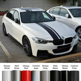 Long Racing Stripe Kit for BMW 3 Series M3 | Hood, Roof & Trunk DIY Vinyl Decal