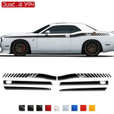 Dodge Challenger Body Side Accent Stripe Decal Kit – Door & Waist Line Graphic | 2008–2023 RS | 8 Premium Finishes