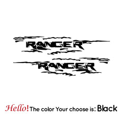 Off-Road Door Side Decal for Ford Ranger Raptor Pickup (2-Piece) | Auto Vinyl Body Graphics