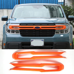 ABS Center Control Panel & Steering Wheel Decoration Trim for Ford Maverick (2022) | Orange / Color Options
