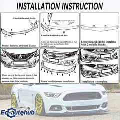 Front Bumper Lip Splitter Spoiler for Dodge Charger R/T / SRT / SXT (2015–2022) | Performance Style