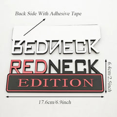 Universal Redneck Edition Emblem Badge | Ford F-150 / Silverado / RAM / Toyota / Jeep Trucks