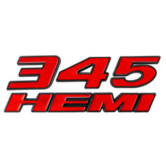 3D Metal HEMI 392 345 Emblem Badge Sticker for Dodge Charger / RAM 1500 / Journey / Caliber