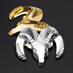 3D Metal Chrome Ram Head Emblem Badge for Dodge | Car Body Rear Trunk Styling Sticker