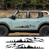 Hills & Forest Scene Adventure Decal | Outdoor Nature Vinyl Sticker for Cars, Trucks & More