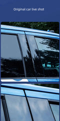 Fit For Jeep Cherokee KL 2014-2023 Gloss Black Door SIde Decor Pillar Post Window Moulding Trim Stiker Cover Accessories Set