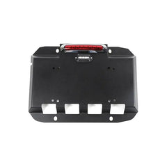 Tailgate Exhaust Cover Plate Spare Tire Exhaust Port License Plate License Plate Holder fit for Jeep Wrangler JK JL 2007-2017