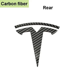 For Tesla Model 3 Mode Y Zinc Alloy Car Front Hood Logo Sticker Styling Auto Body Rear Trunk Emblem with Radian Accessories
