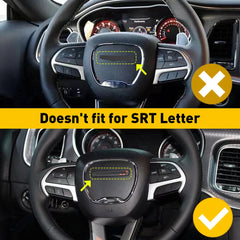 Steering Wheel Decoration Cover Trim Sticker for Dodge Challenger / Charger / Durango | OXILAM