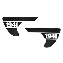 Jeep Wrangler JL & Gladiator JT Side Fender Vent “1941” Decal – Precut Black PVC Sticker (2018–2024)