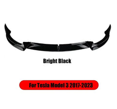 Front Bumper Front Lip Front Shovel kit Compatible for Tesla Model 3 2017-2023 & Model Y 2017-2024,Body Spoiler Splitter kit