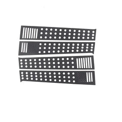 For Ford Ranger Wildtrak T7 T8 15-21 Aluminum Alloy Black Car Windows B-pillar Center Column Cover Trim Sticker Car Accessories