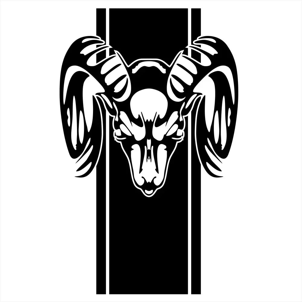 Creative Stripe Graphic Decals - Cool Truck Stickers for Dodge Ram 1500, 2500, 3500, Rebel & Mopar