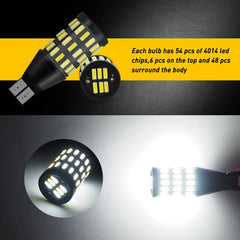 AUXITO W16W T15 921 Canbus LED | 2pc Super Bright Backup Light