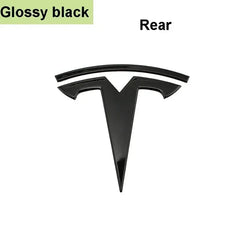 For Tesla Model 3 Mode Y Zinc Alloy Car Front Hood Logo Sticker Styling Auto Body Rear Trunk Emblem with Radian Accessories