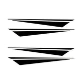 Multicolor Slanted Stripe Rim Decals | Waterproof Vinyl Sticker Set for Car Rims, Motorcycles & Helmets