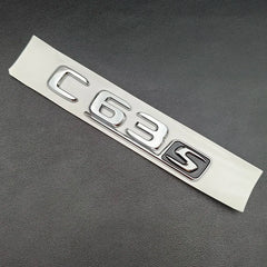 3D ABS Chrome C63S Logo V8 BITURBO Badge Trunk Emblem Sticker for Mercedes-Benz AMG | Decal