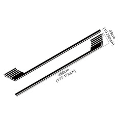 Long Side Door Skirt Stripe Decal for Ford F-150 Raptor | Self-Adhesive Vinyl Kit