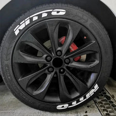 NITTO 3D Waterproof Tire Wheel Lettering Sticker | OLPAY Personalized