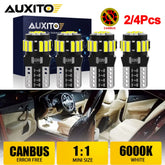 AUXITO T10 W5W Ultra-Bright Canbus LED | 194 168 WY5W 2–4 Pack