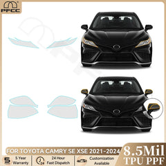 Precut PPF for Toyota Camry SE / XSE (2021–2024) | TPU Headlight & Mirror Paint Protection